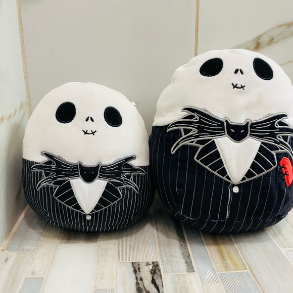 Squishmallows Jack Skellington, 8 Inch and 6 inch duo - Picture 6 of 15